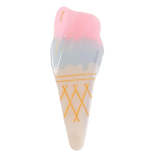Ice Cream Acetate Claw Clip,Acetate Hair Clips,Big Hair Clips for Women,Blue