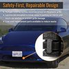 SnapPlate® Front License Plate Holder for Tesla Model Y - Safety-Optimized Breakaway Design, Anti-Theft, Removable, Height-Adjustable, USA Made and Patented