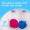 IMPRESA 6-Pack Eco-Friendly Loofah/Loofa/Mesh Bath and Shower Sponge - Loufa/Luffa/Lufa/Poof/Pouf - Loofahs/Loofas for Men and Women - Bulk Body Puffs