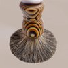 KIKC Synthetic Shaving Brush, Art Wooden Beard Brush (Ultra-Dense Synthetic Hair), Barber Shop Professional Salon Shaving Tool（22mm luxury Knot）