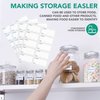 Freezer Labels, Pack of 200, Easy to Peel, Food Label Stickers for Food Storage Boxes, Jars, Waterproof, Leaves No Sticky Residue After Use, 3 * 6cm