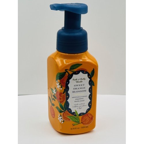Sweet Orange Blossom Gentle Foaming Hand Soap 8.75 Ounce Full Size Pump Bottle Wash