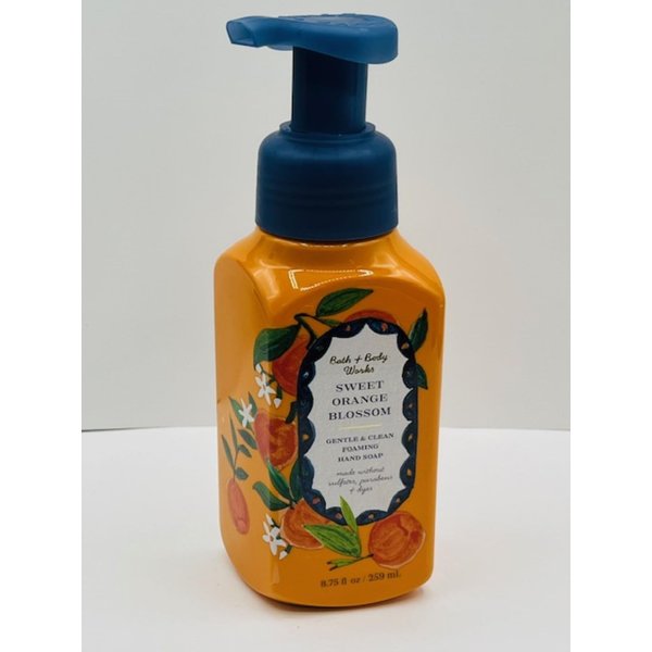 Sweet Orange Blossom Gentle Foaming Hand Soap 8.75 Ounce Full Size Pump Bottle Wash