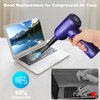 Compressed Air Duster,3 Gear Adjustable 100000RPM Electric Air Duster, Rechargeable Cordless Air Blower with LED Light for Computer Keyboard Electric Devices Cleaning. Replaces Compressed Air Cans