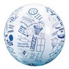 S&S Worldwide Toss 'n Talk-About Movement Ball. Beach Ball Style Ball, 24" Flat Diameter. Printed with Instructions for 80 Range of Motion and Simple Movement Activity.