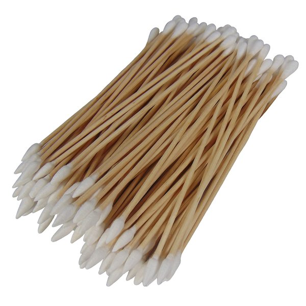 (Tapered and Regular Tip) Type-III 100pc Gun Cleaning 6 Inch Double Sided Cotton Swabs