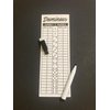PRK 14 Reusable Double Six Dominoes Game Score Pad with Pen, 8x2.7 Inches so u can Focus on The Game, not on Keeping Score!