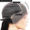 Fushen hair Short Lace Front Wigs Full Lace Brazilian Virgin Wigs (18 inch with 150% density, Lace Front Wig)