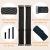 Atimiaza 2Pcs Adjustable Elastic Wig Band for Glueless Wig with Non-Slip Silicone Strips & Removable Buckles, Wig Bands for Keeping Wigs in Place Elastic Wig Strap to Secure Wig (Black)