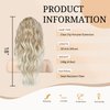 donttwa Curly Ponytail Extension, 18 inch Claw Clip Drawstring Ponytails Hair Extensions for Women, Long Wavy Multi Layered Synthetic Natural Hairpiece for Daily Party (Dark Blonde)