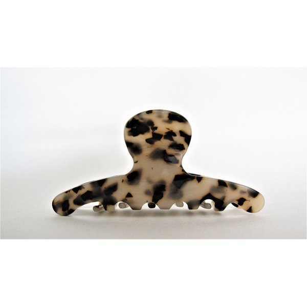 Generic Medium long tan and black marbled hair claw clip