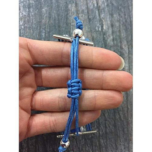 Sportybella Volleyball Charm Bracelet - Volleyball Jewelry - Volleyball She Believed She Could Bracelet for Volleyball Players - Volleyball Gifts for Players (Blue/Yellow)