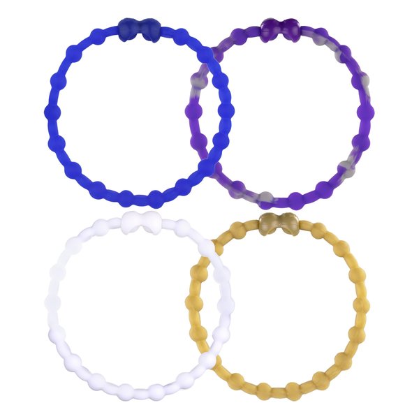 Majestic Dusk Pack PRO Hair Ties: Easy Release Adjustable for Every Hair Type PACK OF 4