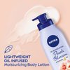 Nivea Oil Infused Peach Blossom and Avocado Oil Body Lotion, Body Lotion for Dry Skin, 16.9 Fl Oz Pump Bottle