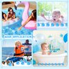 Hungdao 24 Pieces 2 Inch Mini Rubber Duck Bath Toys Squeaky Rubber Ducks Float Bathtub Ducks for Baby Shower Birthday Classroom Carnival Prizes Car Decor Supplies Summer Pool Party Favors(Blue)