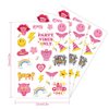 Crazy Night Preppy Temporary Tattoos -87 Styles, Preppy Birthday Party Decorations,Pastel Rainbow Party Supplies, Smiley Party Favors, Party Vibes Only