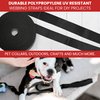 GGR Supplies Durable Polypropylene UV Resistant Webbing Straps Ideal for DIY Projects, Pet Collars, Outdoors, Crafts and Much More. 1 Inch (Black, 100)