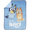 Jay Franco Bluey Again Throw Blanket - Measures 46 x 60 inches, Kids Bedding - Fade Resistant Super Soft Fleece (Official Bluey Product)