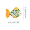 Cute Fish Hair Clip,Acetate Claw Clips,Hair Clips for Women,Orange