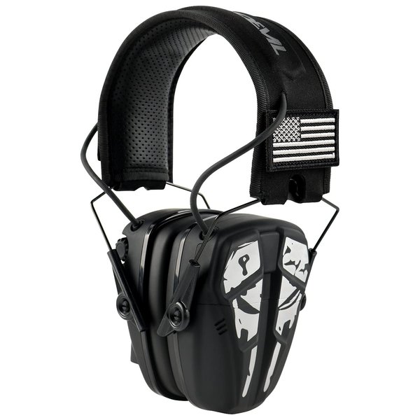 GREEN DEVIL Shooting Ear Protection Electronic Hearing Protection Ear muffs With Mic Sound Amplification Noise Reduction 26dB Earmuffs/Headphones For Gun Range Shooting Hunting