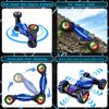 Gesture RC Car, 2.4GHz 4WD Gesture Sensing RC Stunt Car, Remote Control RC Car Toys, 360° Rotating Transform Off Road Rc Car with Lights & Music for Age 8+ Kids, Birthday Chirstams Party Xmas, Blue