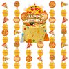 25pcs Pizza Birthday Party Supplies, Pizza Night Cupcake Food Picks Decorations, Pizza Theme Happy Birthday Cupcake Toppers Baby Shower Kids Decoration (Pizza)