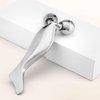 3D Metal Face Roller-Face Lift and V-Shaped, Face Massager-Anti-Aging and Relieves Facial Puffiness, Gua Sha Massage Tool for Face Neck Eye Body Skin Care