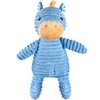 Giftable World 15 Inch Plush Pet Toy Corduroy Horse with Squeaker Crinkle Ears and Striped Detail Dog Chew Toy