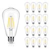 16 Pack LED Edison Bulbs 40W Equivalent, Not-dimmable 4 Watt LED Filament Bulb, 4000K Cool White ST19 Light Bulb, 450LM E26 Vintage LED Bulbs for Ceiling Light Fixtures