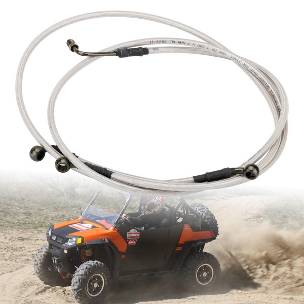 SMOTRCC RZR 800 Extended Front/Rear Brake Lines Compatible with Polaris RZR 800/S 800/4 800/XP 900/570/XP 4 900,RZR Accessories