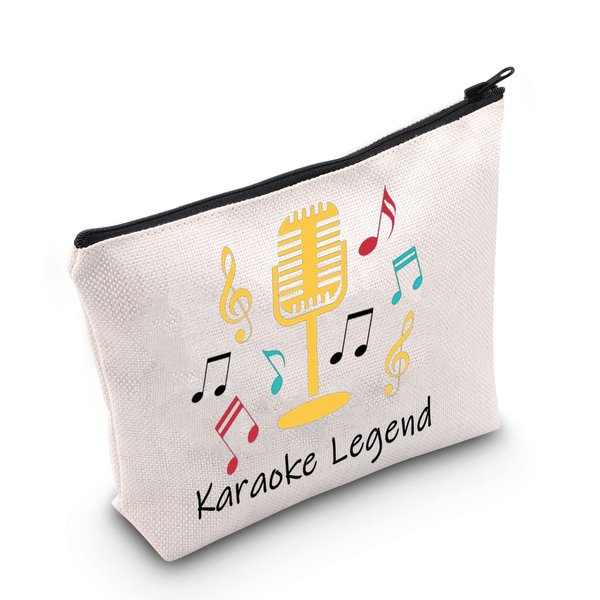 CYTING MNIGIU Funny Singing Gift Karaoke Lover Gift Karaoke night Gift Karaoke Legend Cosmetic Bag Music Fan Gift Karaoke Party Gift