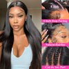 BABOSHOW 220% Density 13x6 HD Lace Front Wigs Human Hair 28 Inch Straight Lace Front Wigs Human Hair Pre Plucked Human Hair Lace Front Wigs for Black Women