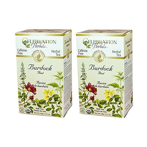 Celebration Herbals Organic Burdock Root Tea Bags 24 Count