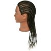 QACIEH 100% Human Hair Mannequin Head for Hairdresser Practice Styling Braiding Manikin Cosmetology Doll Training Head with Stand