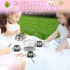 Timy Kids Tea Party Set 14pcs for Girls, BPA Free Stainless Steel Tea Set Pretend Kitchen Toys