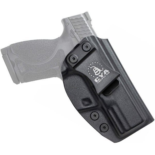 CYA Supply Co. Base IWB Concealed Carry Holster Veteran Owned Made in USA - Fits Smith & Wesson M&P M2.0 Compact/Subcompact 3.6" Black