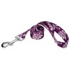Country Brook Petz - 1/2 Inch Purple Hawaiian Dog Leash - 4 Foot