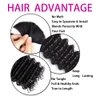 Human Braiding Hair 100g 18 Inch Deep Wave Bulk Human Hair for Braiding No Weft Bundle 12A Brazilian Virgin Curly Human Hair Extensions for Boho Braids Wet and Wavy Human Hair Braiding Hair