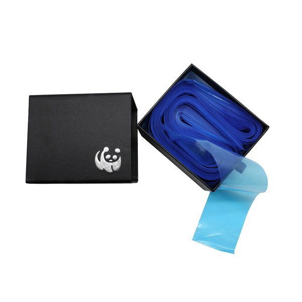 HuoHuo 100PCS Clip Cord Sleeves,Box Plastic Clip Cord Sleeves blue,Disposable Hygiene Clip Cord Covers,One Box of 100PCS Plastic blue Clip Cord Sleeves,Machine Bags(Blue)