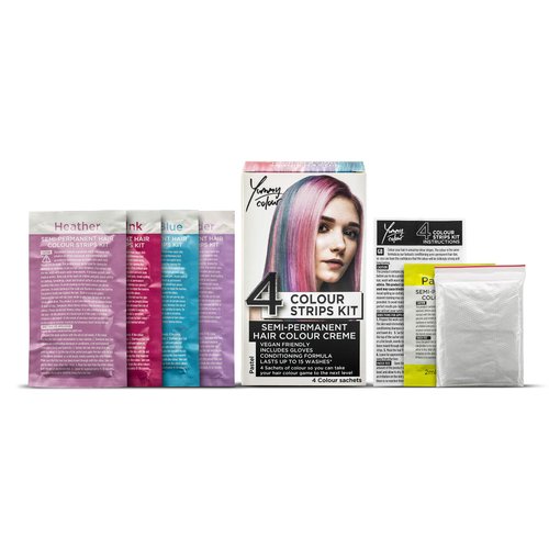 Stargazer Yummy Color 4 Strips Hair Dye Kit (Pastel Pink)