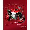 dOvOb Motorcycle V4 Model Building Blocks Set, 803 Pieces Bricks, Build a Stylish Motorbike Display Model, Collectible Building Kit for Kids or Adults