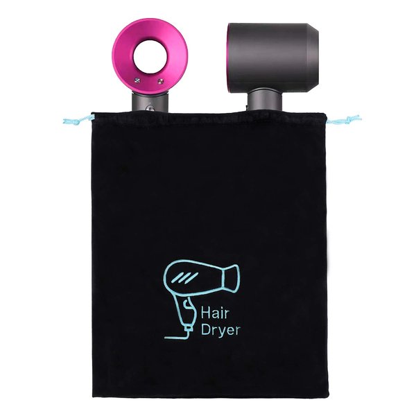 AKLVBL Hair Dryer Bag 11.8’’x 14’’ Storage Organizer Bag For Hairdryer and All Hair Tools With Drawstring, Ideal for Travel, Gym, Hotel or Home Use (One Pack)
