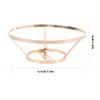 TEHAUX Shell Chandelier Frame, Golden Metal Lamp Shade Frame Hoop, 5.70 Inch Diameter, 2 Layer Lampshade Frame Ideal for Home Decor and presentShell Chandelier Frame, Easy to Install