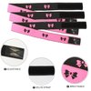 DJFG Wig Band for Lace Front Wigs Human Hair, Elastic Bands For Wig Melting, Lace Bands For Wigs, Lace Melting Band, 3pcs/pack Pink n Black Lace Melting Band for Keeping Pre Plucked Wigs Human Hair