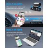PRUVEEO 360 Degree View 4 Channel Dash Cam Front and Rear Inside Left Right, Dash Camera for Cars, Built-in GPS WiFi Night Vision, 24/7 Recording Parking Mode Monitor, Free 128G Card