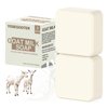 YOSEGOOTER Goats Milk Bar Soap, Natural Face&Body Bath Moisturizing Soap Bar, Gentle on Sensitive Skin Formula, For All Skin Types Men&Women, 2 PACKS