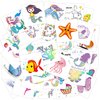 Temporary Tattoos for Kids(80pcs),Konsait Glitter Mermaid Unicorn Butterfly Tattoos for Children Girls Birthday Party Favors Supplies Great Kids Party Accessories Goodie Bag Stuffers Party Fillers