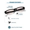 KRT Dist. Glass Reading Glasses Pink Real Glass Lenses in Stylish Acetate Frame Available in Reading Magnification +0.25 to +3.00 (+2.50)