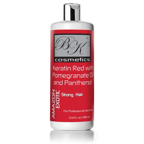 Keratin BK Cosmetics Exotic Classic Blowout Pomegranate & Panthenol (Red 33.8 Oz) - Hair Treatment Straightening