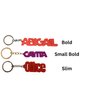 Bold Letter Personalized Keychain, 3D Printed Keyring, Custom Name, Personalised Party Favor, 3D Printed Keychain, Stocking Stuffer (Custom)